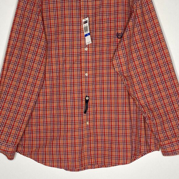 New Chaps Plaid Easy Care Button Down Shirt Men's Size XL - Picture 7 of 11